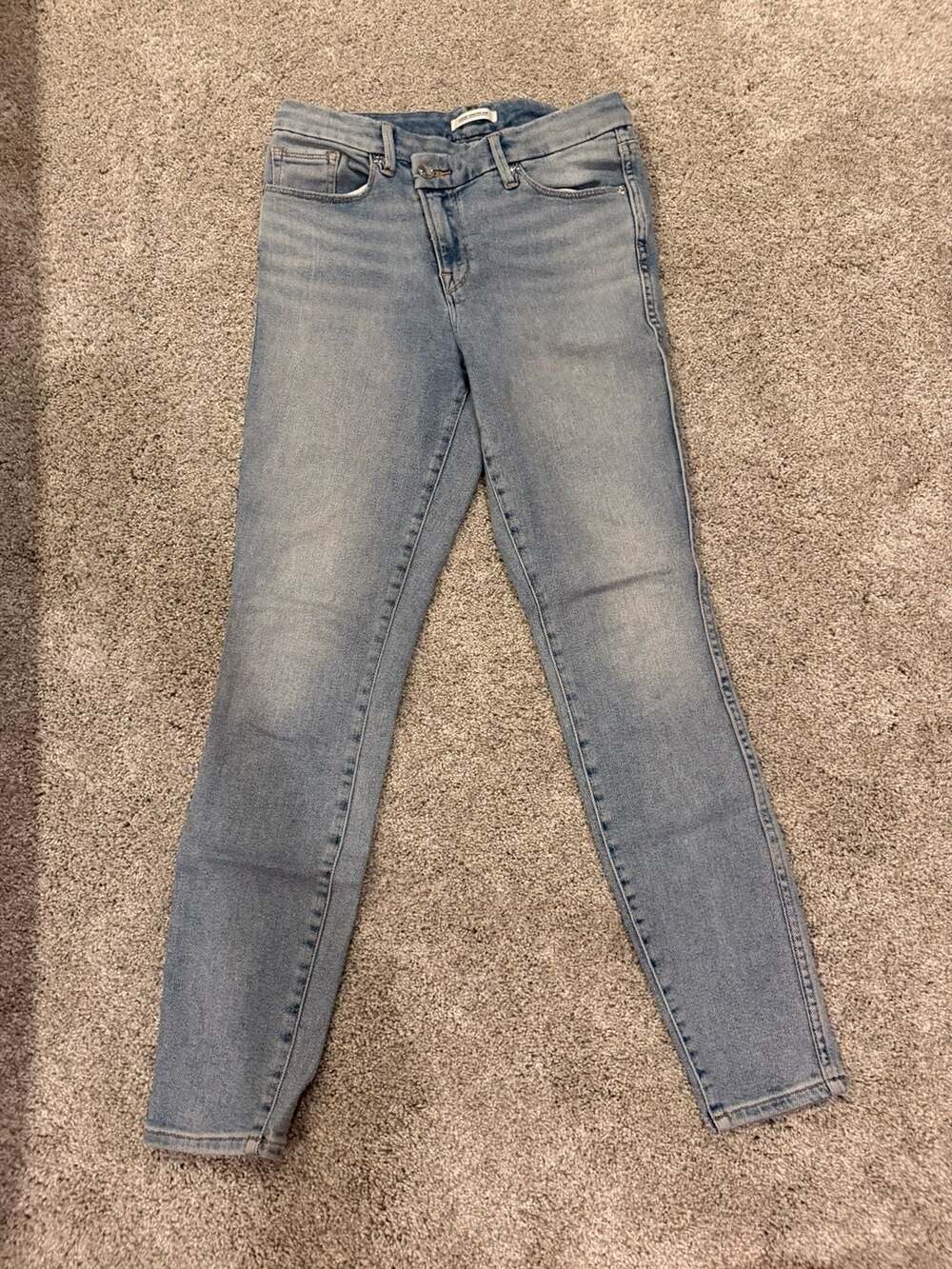 Good American Good Curve Skinny Jeans Blue410 Size 6/28